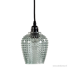 Kleine hanglamp Light & Living Berdina met groen glas Glas; lampen om eindeloos van te genieten